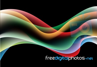 Abstract Color Wave Smoke On Black Design Modern Background Stock Image Royalty Free Image Id 100660021