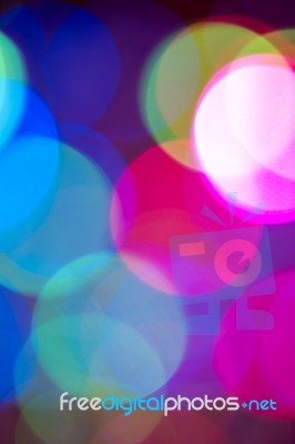 Abstract Colorful Bokeh For Background Stock Photo