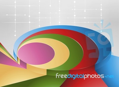 Abstract Colorful Circle Stock Image