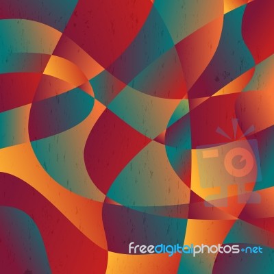 Abstract Colorful Curve Shape Background Stock Image