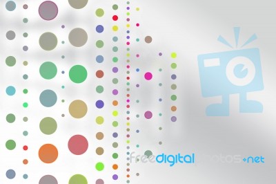 Abstract Colorful Dots Background Stock Image