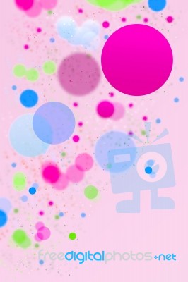 Abstract Colorful Dots Background Stock Image