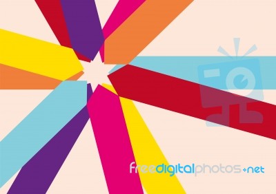 Abstract Colorful Lines Stock Image