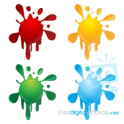 Abstract Colorful Splash Stock Image