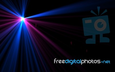 Abstract Colorful Sun Burst With Digital Lens Flare Background Stock Image