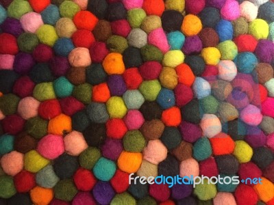 Abstract Colorful Thai Silk Fabric Texture Background Stock Photo