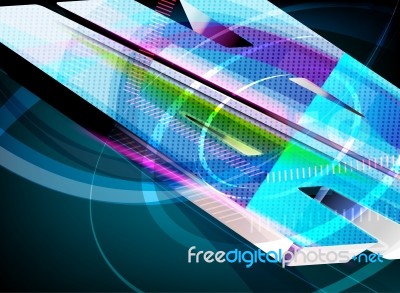 Abstract Colors Shapes Motion Graphics Stock Image