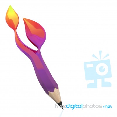 Abstract Colour Pencil Stock Image