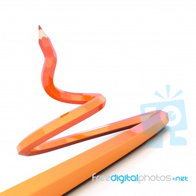 Abstract Colour Pencil Stock Image