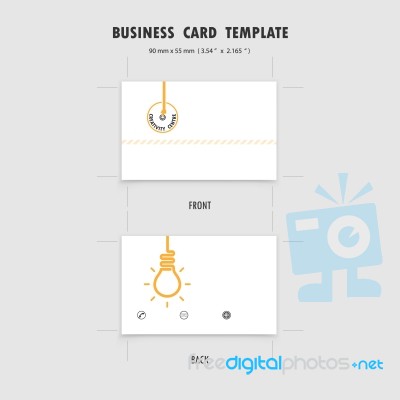 Abstract Creative Business Cards Design Template Stock Image