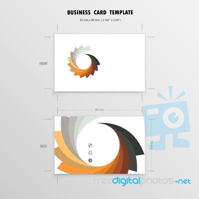 Abstract Creative Business Cards Design Template Stock Image