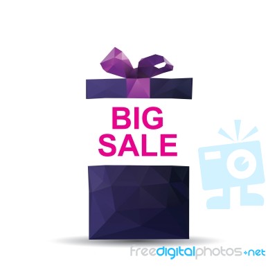 Abstract Creative Concept  Icon Of Gift Box Stock Image