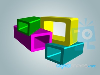 Abstract Cube Stock Image