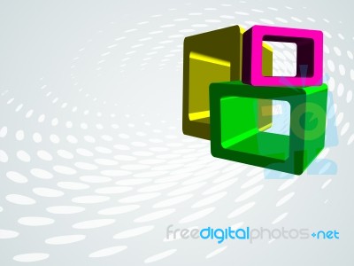 Abstract Cube Stock Image