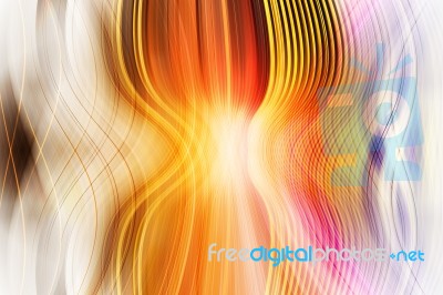 Abstract Curved Background Stock Image