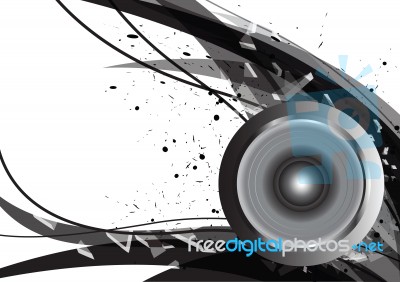 Abstract Design Music Concept Background Stock Image