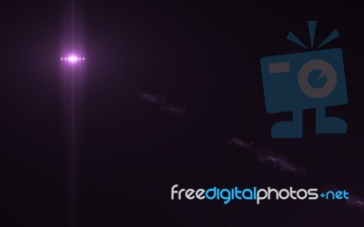 Abstract Design Natural Lens Flare In Space. Rays Background Stock Image