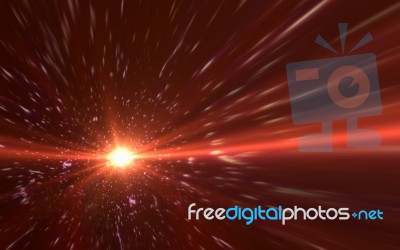 Abstract Design Nature Lens Flare And Black Background Stock Image