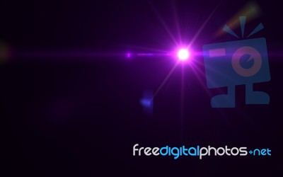 Abstract Digital Lens Flare Light Stock Image