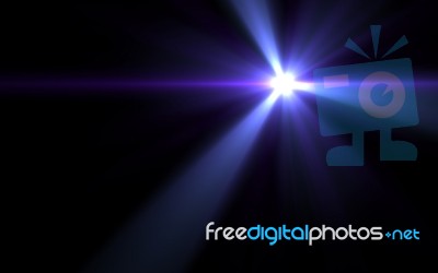 Abstract Digital Lens Flare Light Stock Image