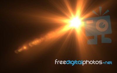 Abstract Digital Lens Flare Light Stock Image