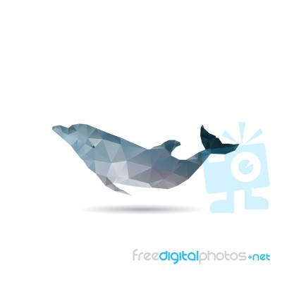 Abstract Dolphin Stock Image