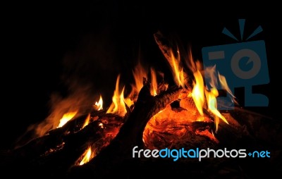 Abstract Fire Background Stock Photo