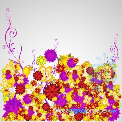 Abstract Floral Background Stock Image