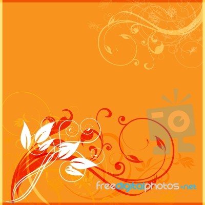 Abstract Floral Background Stock Image