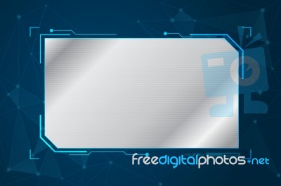 Abstract Future Futuristic Shape Virtual Graphic User Interface Stock Image