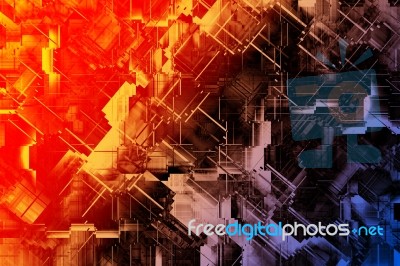 Abstract Futuristic Background Stock Image