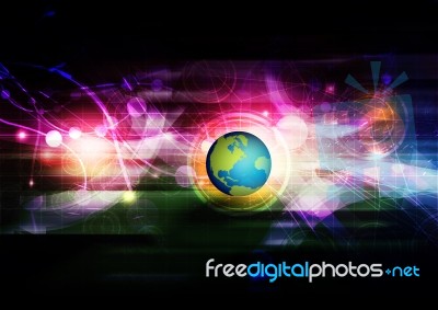 Abstract Global Connection Background Stock Image