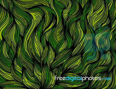 Abstract Green Art Pattern Scene Stock Image