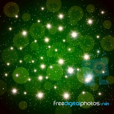 Abstract Green Background For Christmas Stock Image