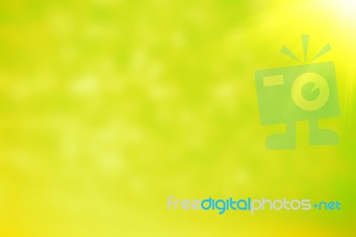 Abstract Green Blurred And Bokeh Background Stock Photo