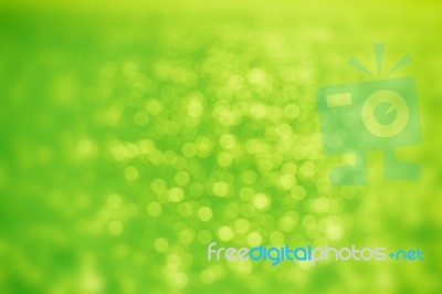 Abstract Green Bokeh Background Stock Photo