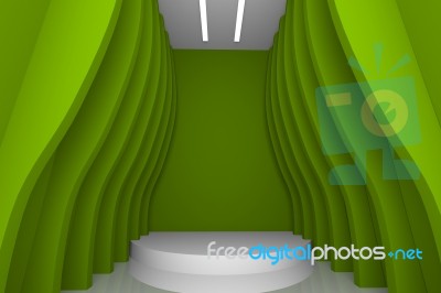 Abstract Green Wall Stock Image