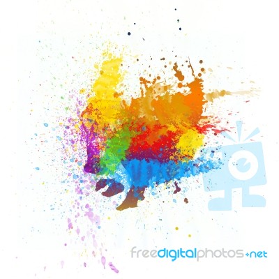 Abstract Hand Painted Background Stock Image