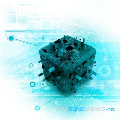 Abstract Hardware Box Stock Image