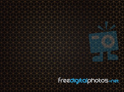 Abstract Hexagon Background. Technology Polygonal Design Stock Image