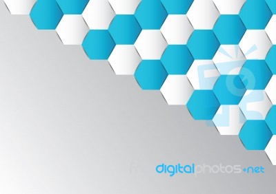 Abstract Hexagon Polygonal Background  Illustration Stock Image