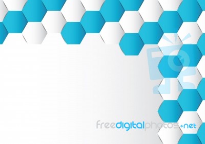 Abstract Hexagon Polygonal Background  Illustration Stock Image