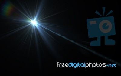 Abstract Image Of Lighting Flare Stock Image