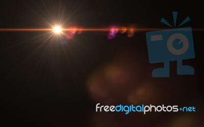 Abstract Image Of Sun Burst Lighting Flare Stock Image