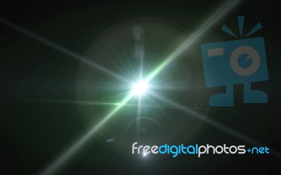 Abstract Image Of Sun Burst Lighting Flare. Vintage Shinny Effect.orb Light Flare Stock Image