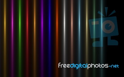 Abstract Image Of Sun Burst Lighting Flare.rainbow Vertical Light Stock Image