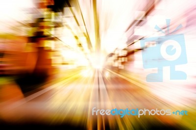 Abstract Image Speed In The City Stock Image