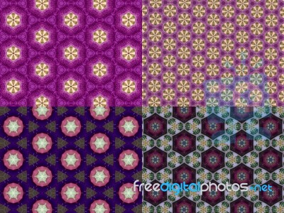 Abstract Kaleidoscopic Background Stock Photo