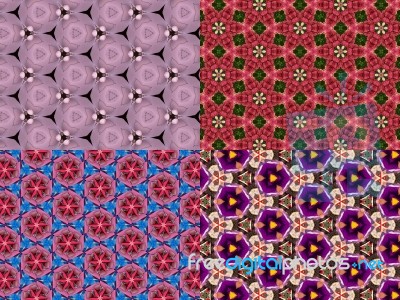 Abstract Kaleidoscopic Background Stock Photo