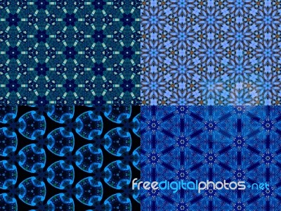 Abstract Kaleidoscopic Background Stock Photo